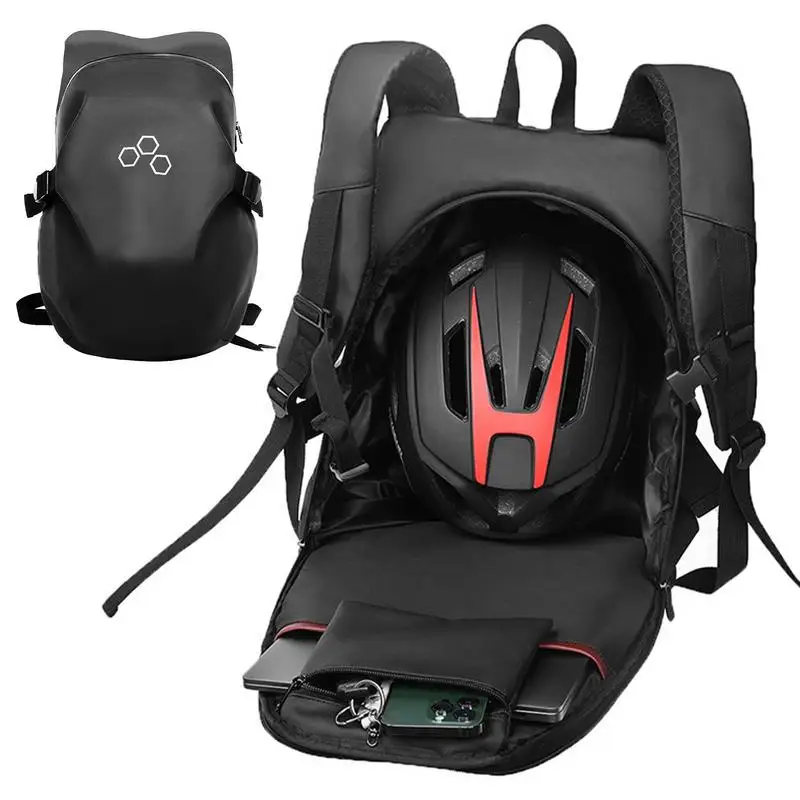 

Motorcycle Backpack Multipurpose Leather Bag Dual Opening Zippers Bag Waterproof Tail Bag Travel Outdoor Dry Luggage Roll bag