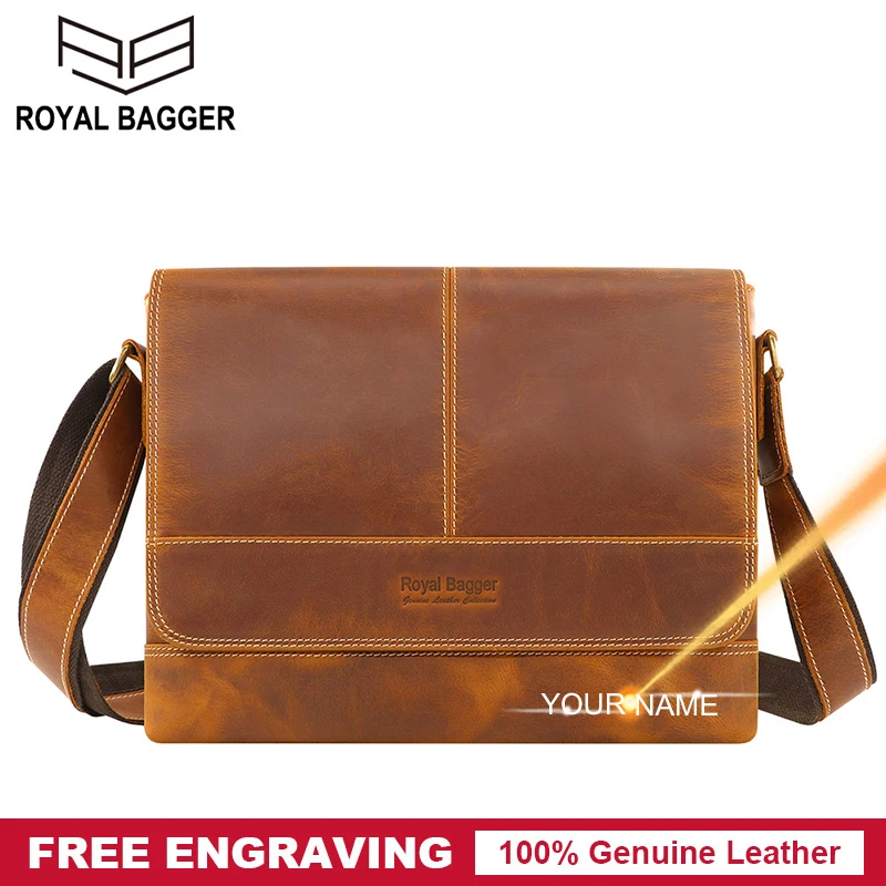 

Сумка-мессенджер мужская из натуральной кожи, 13 дюймов