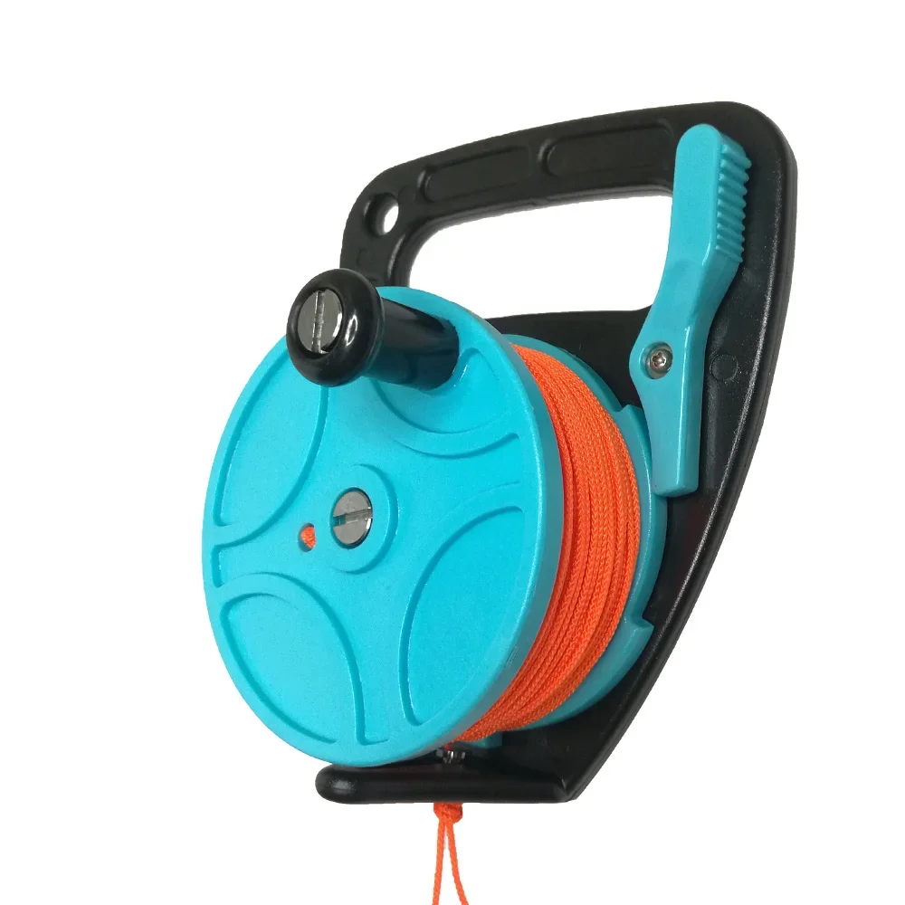 Scuba Diving Wreck Reel Spool Finger Line Reels Cave Reel With handle 150FT 272FT Snorkeling Underwater Water sports Gear