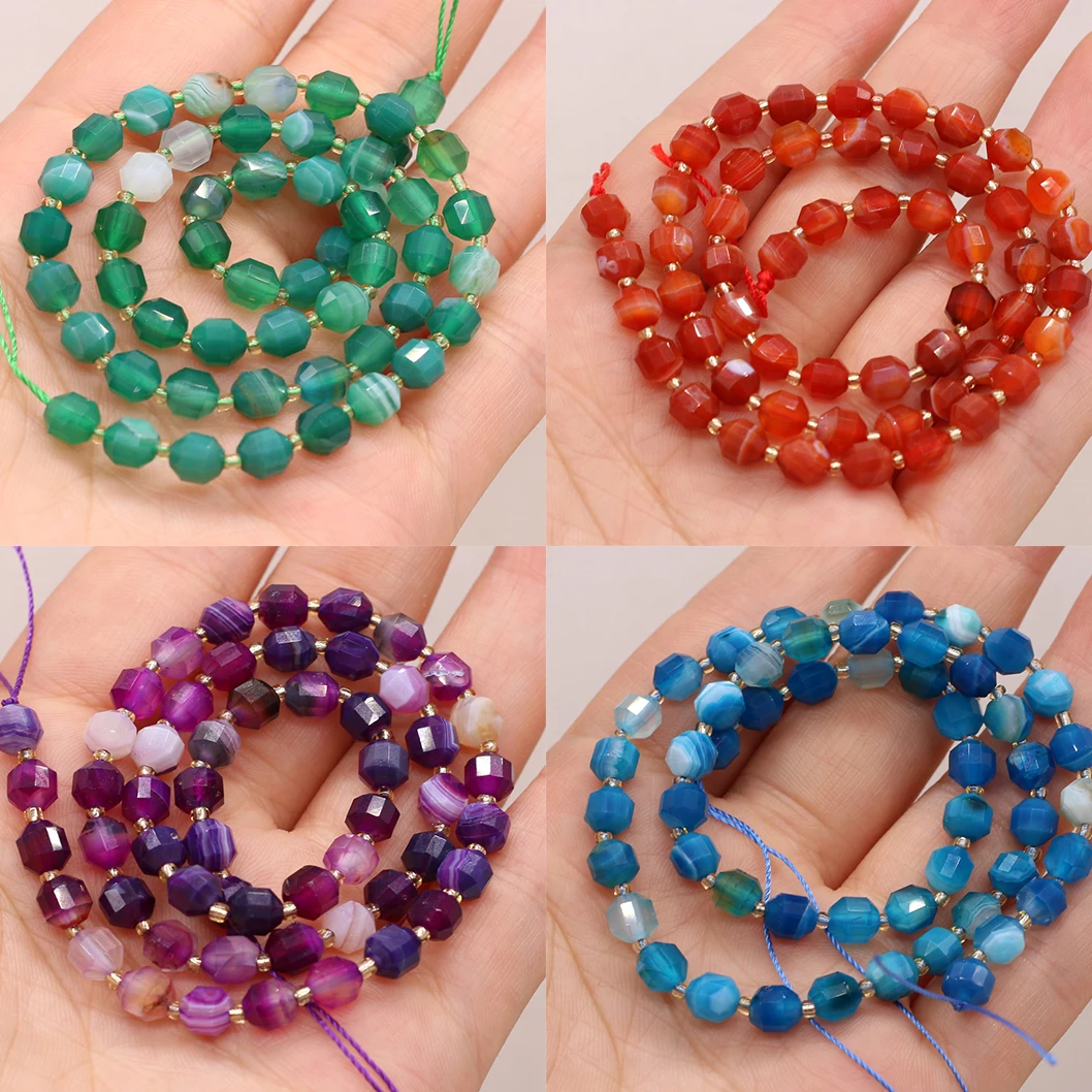 

12 Kinds Natural Semi-precious Stone Round Cut Bead Chrysoprase 6mm DIY for Making Jewelry Necklace Bracelet Accessories 38cm