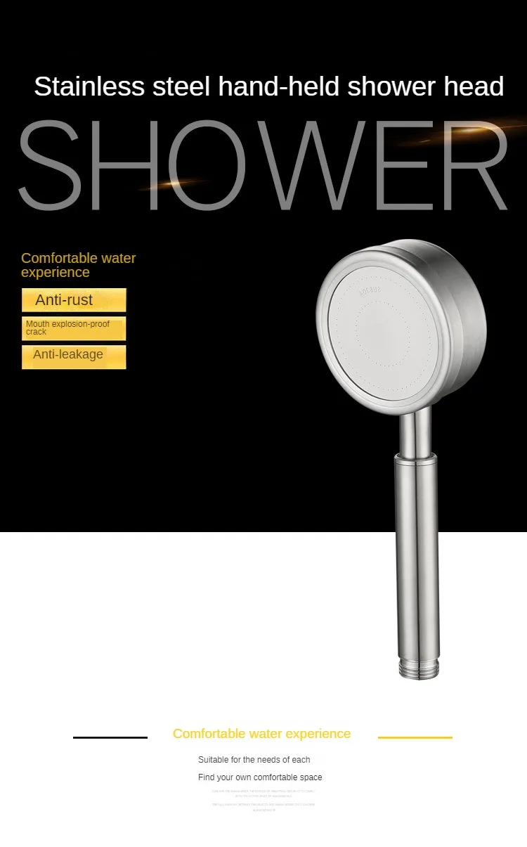 Premium High Pressure Rainfall Shower Combo with Stainless Steel Hose Rain Shower Head and Hand Held Shower Set 3pcs Set 3