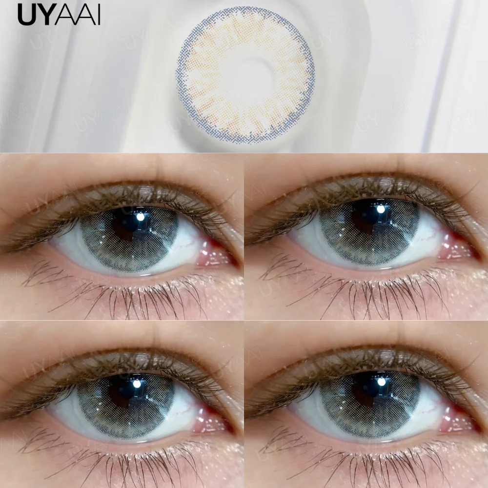 Vibrant Blue Cosmetic Contact Lenses for Eye Color Transformation - 2 Pack