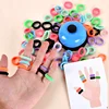 Kids Montessori Toy Early Educational Fingers Ring Game Elastic Bands Color Cognition Think Training Battle Table Game with Card 6