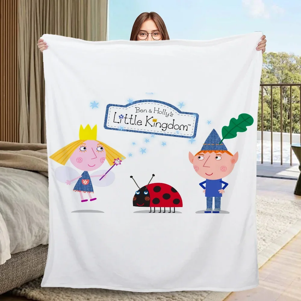 Ben Hollys Little Kingdom Children's Blanket Cartoon Blankets & Throw Blanket Fluffy Cobija Decorative Blankets for Sofa Knee 2