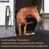 Horse Hay Bales Storage Bag Waterproof Collapsible Bag Hay Bale Tote Bag with Zipper for Horse Goats Hay Storage 4