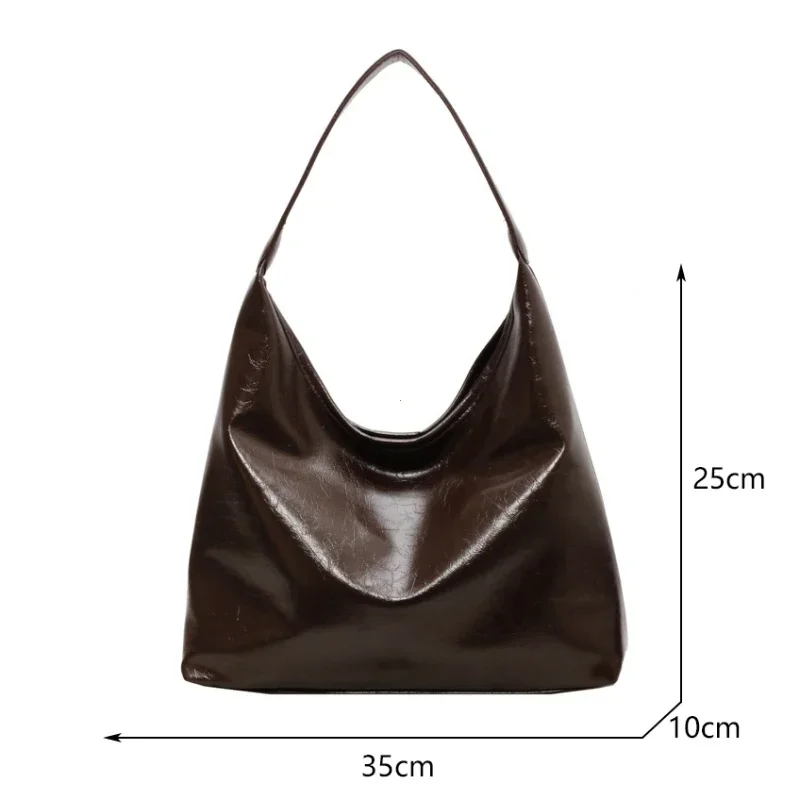 Large Capacity Red Bag For Women 2025 New Retro Texture Single Shoulder Tote Bags Fashion Versatile Casual Ladies Handbags 6