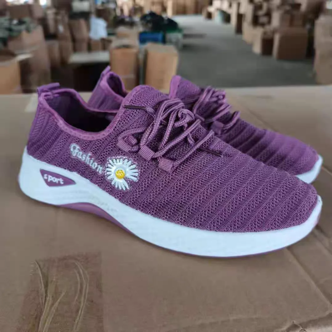Casual sneakers casual board shoes women's shoes autumn true fly weaving old Beijing cloth shoes little daisy women's casual sports walking