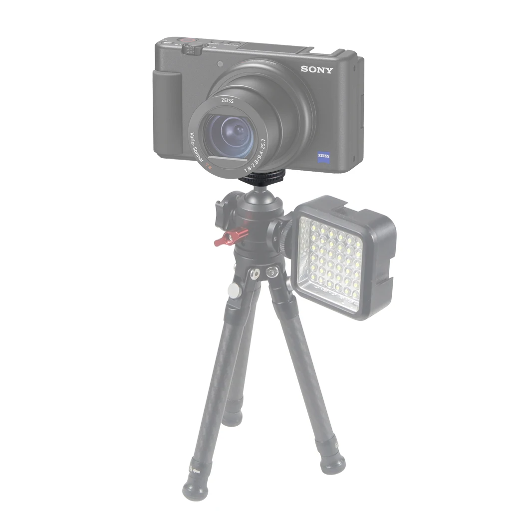1x CNC SLR Kamera Fotografie Zubehör ColdShoe 1/4" Zoll Adapter Kaltschuh zur Taschenlampenhalterung Mini Gimbals Halterung Unterstützung – Detail 23