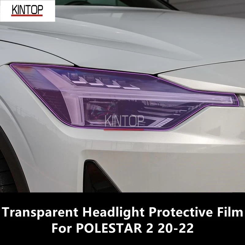 For Polestar 2 2022 Tpu Transparent Headlight Protective Film