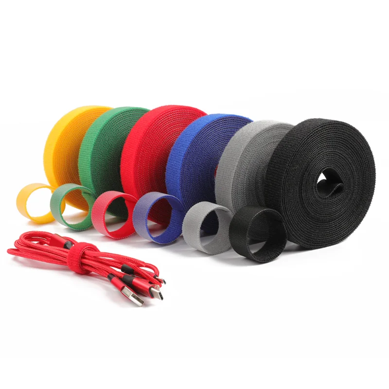 

10mm*5m Plant Ties Nylon Plant Bandage Tie Home Garden Plant Shape Tape Hook Loop Bamboo Cane Wrap Support Accessories