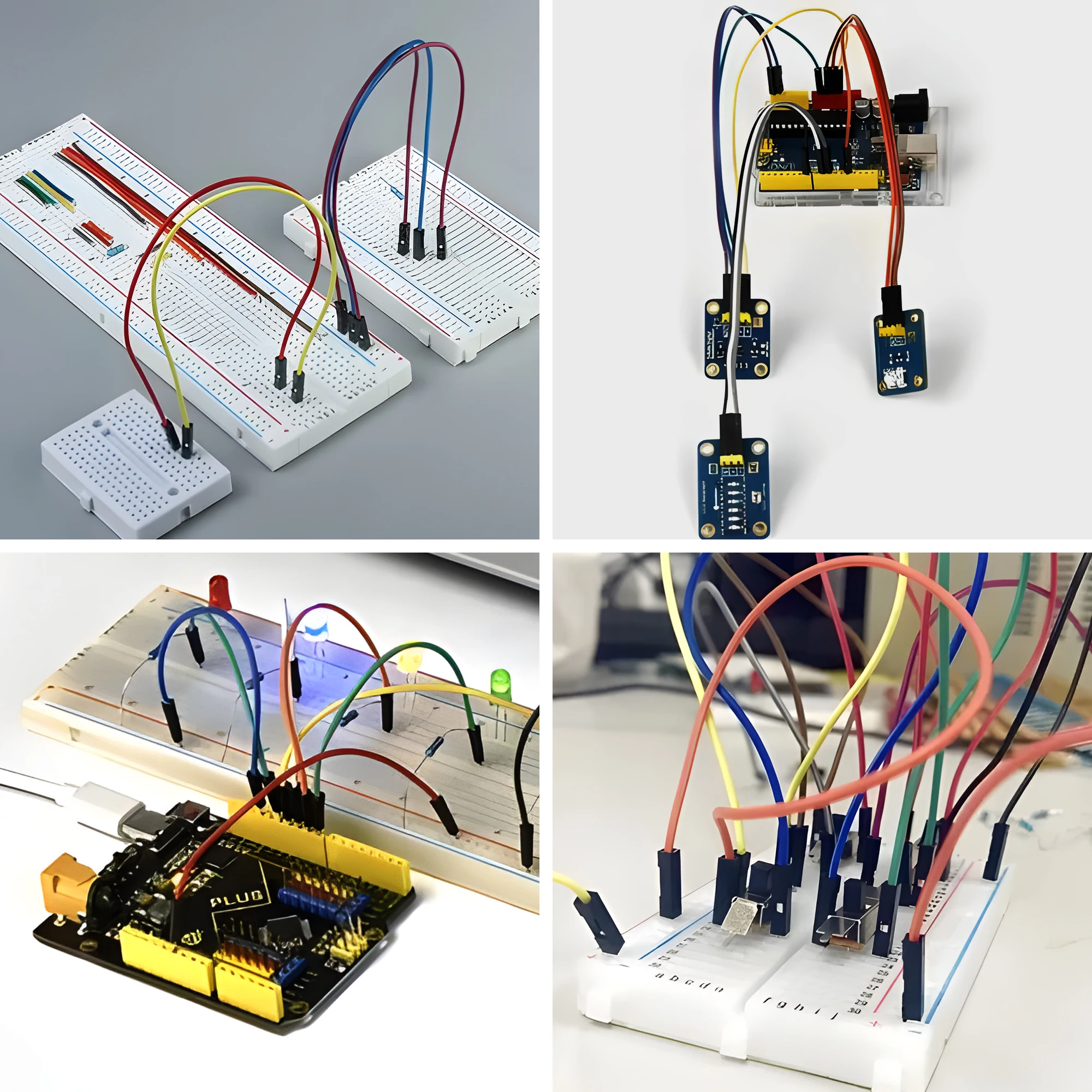 DIY Jumper Wire Kit with 40-Pin Connectors - Assorted Lengths and Genders