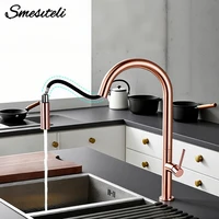 ก๊อกน้ำห้องครัวแบบหมุนได้ 360 องศา ก๊อกน้ำแบบดึงออกได้ ก๊อกผสมน้ำร้อนน้ำเย็นแบบมือจับเดี่ยว 1