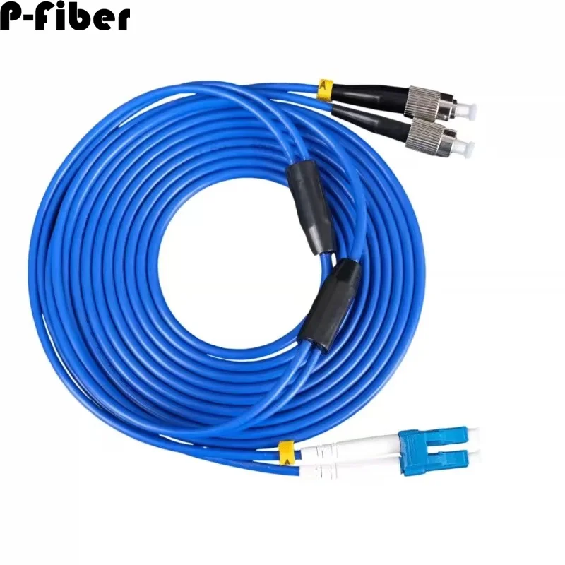 Бронированный оптический патч-корд синий 1-500 м DX LC SC FC ST UPC APC ...