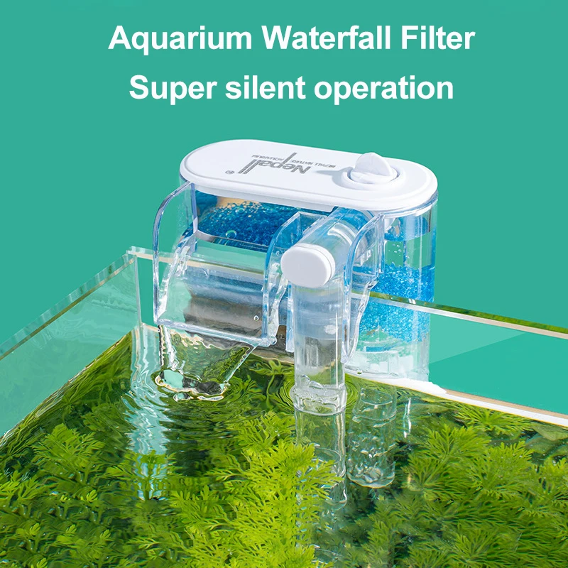 Aquarium Fish Tank Waterfall Hang on External Oxygen Pump Water