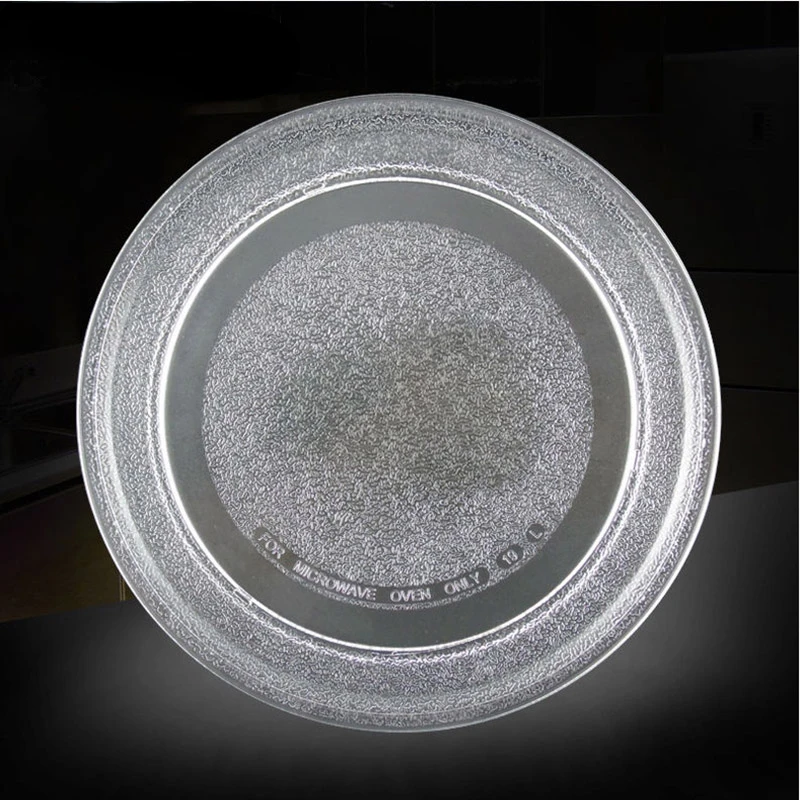 Microwave Glass Dish 24.5 cm flat plate turntable glass tray