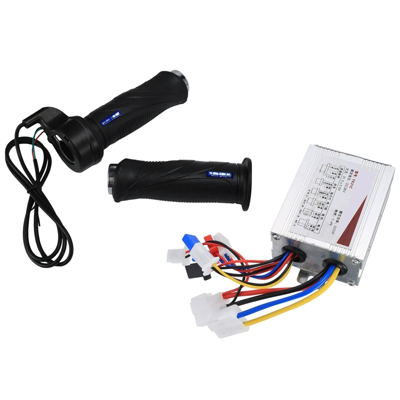 

36V 500W Electric Bike Bicycle Scooter Accessories Motor Brushed Controller & Throttle Twist Grip
