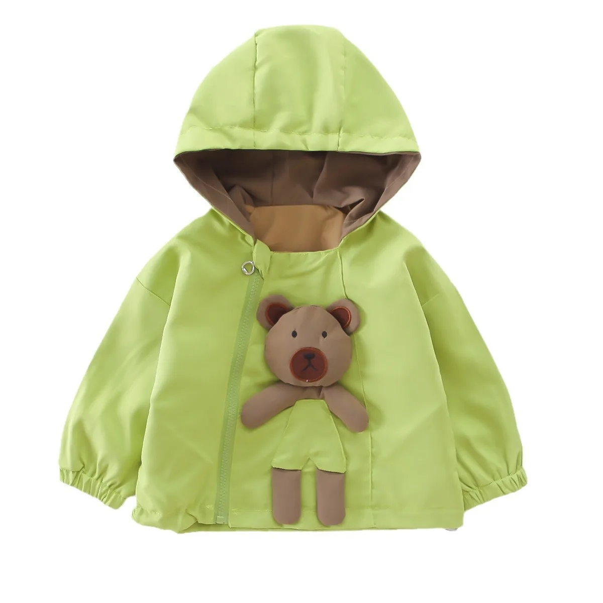 kids Boys three-dimensional bear Jacket hooded long sleeve cartoon solid children boys coat autumn toddler boys outerwears
