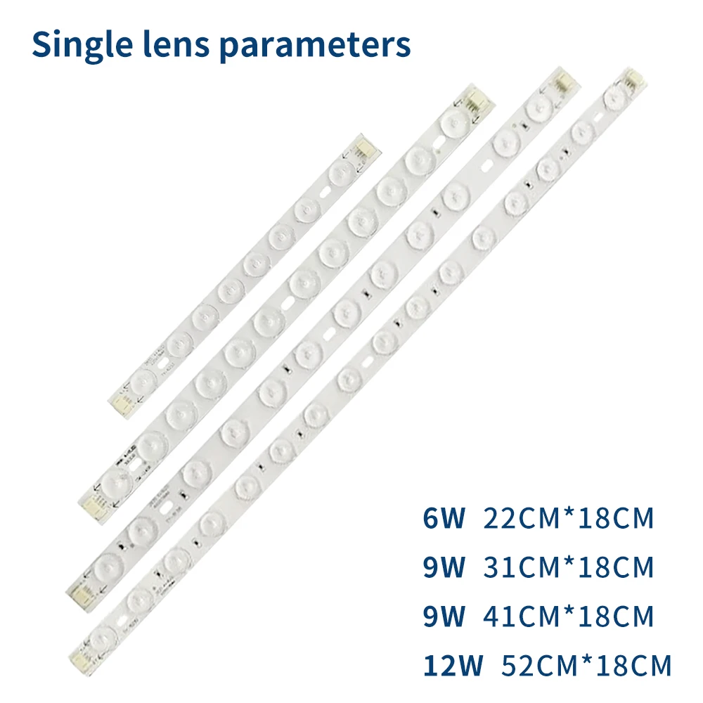 Led ceiling light module 220v replacement Led light bar module light board 22 31 41 52cm living room office light source 2