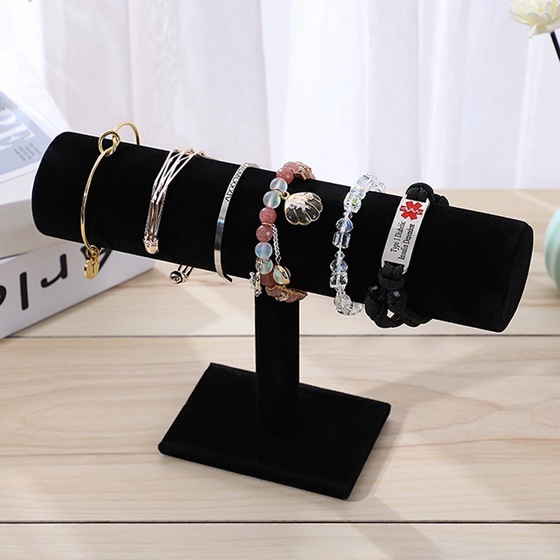 Velvet Ttype Bracelet Chain Watch Jewelry Display Stand Headband