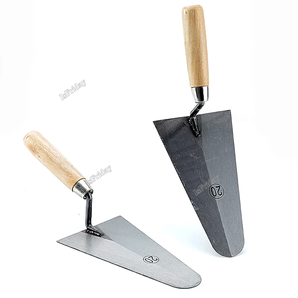 Stainless Steel Trowel Wall Bricklayer Thickened Trowel Tiled Tile Trowel Gray Spoon Putty Knife Trowel Tool 5