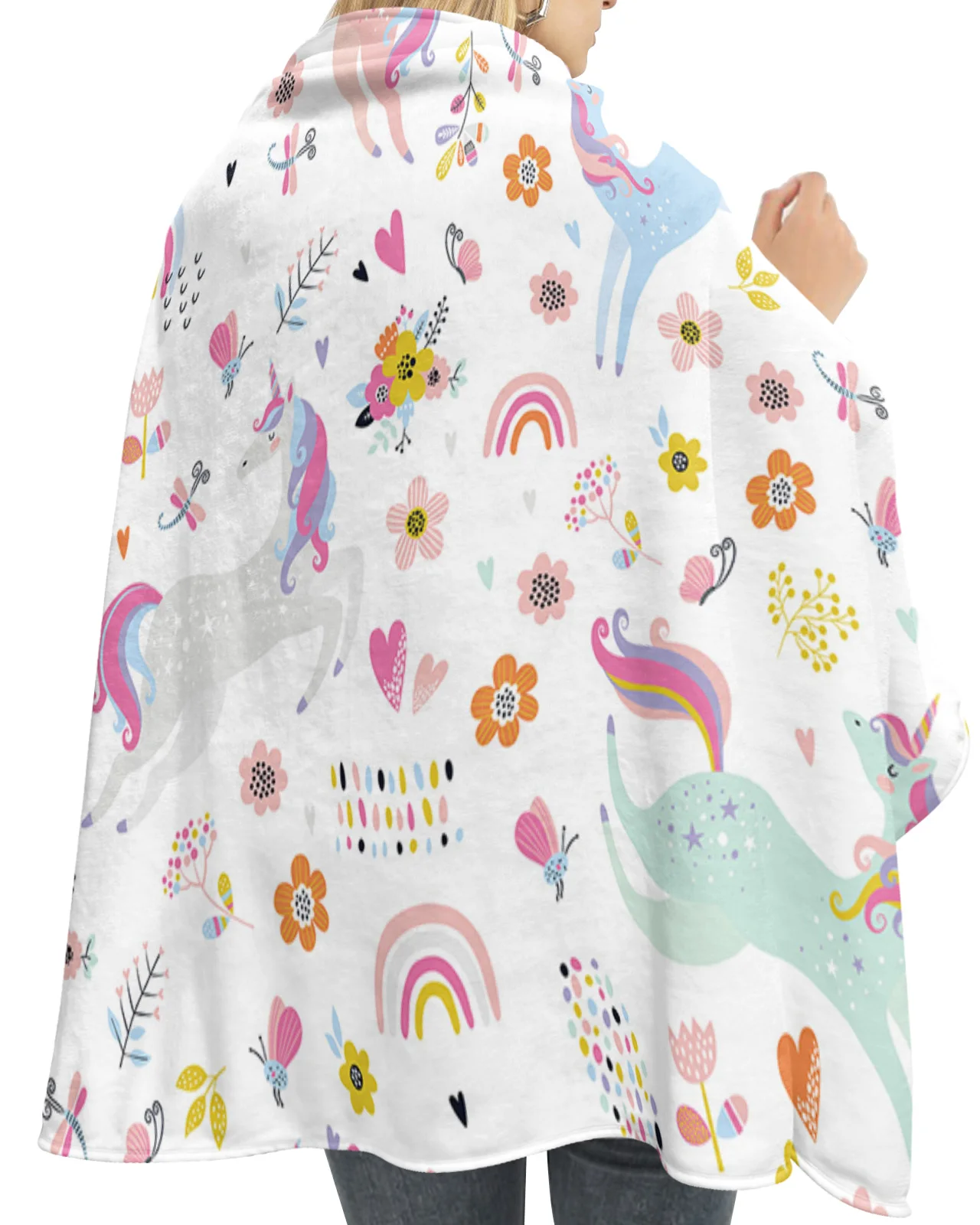 manta-de-mariposa-de-arco-ris-de-caballo-rosa-de-dibujos-animados-con