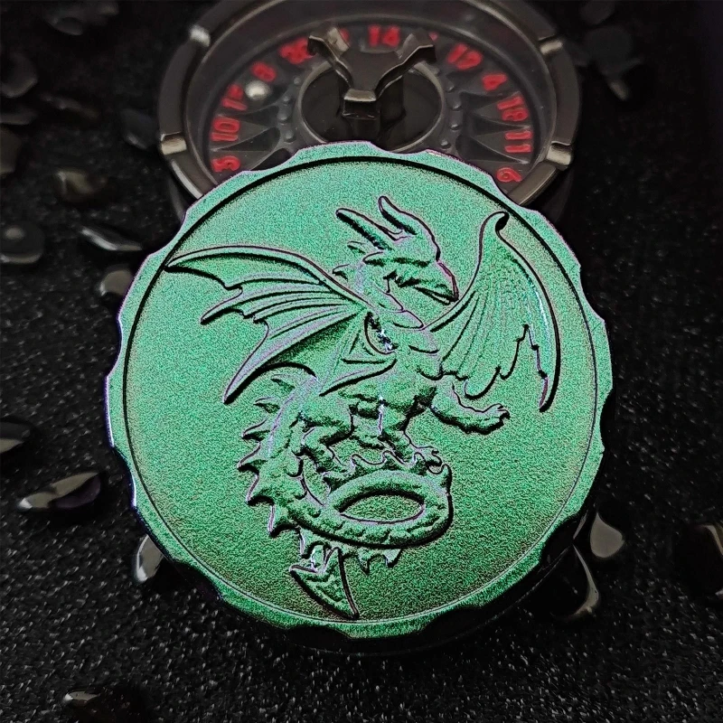 Fidget toy sensory fidget toy anti stress toy finger sensory toy fingertip gyroscope toy Flying Dragon Turntable Fidget Spinner Party Portable Anxiety Stress Relief Fingertip Gyro Decompression Metal Roulette EDC Toy