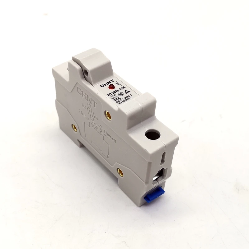 Chint Rt28n32x 1 Pole Din Rail Mount Fuse Holder Base With Indicator