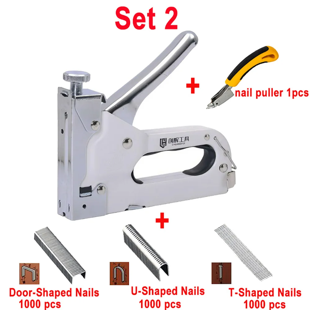 Manual Three Use Nail Guns Air Nail Stapling U-Shaped Nail Stapler