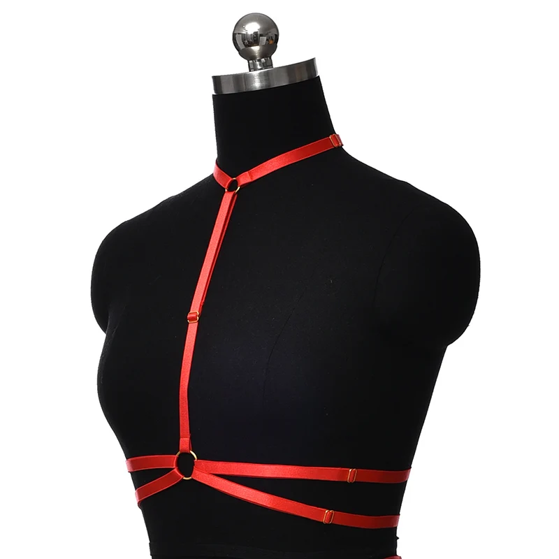 Multicolor Romantic Elastic Body Harness Cage Set Sexy Bondage Crop Top Bra High Waist Stockings Suspender Adjust Lingerie Belt Aliexpress