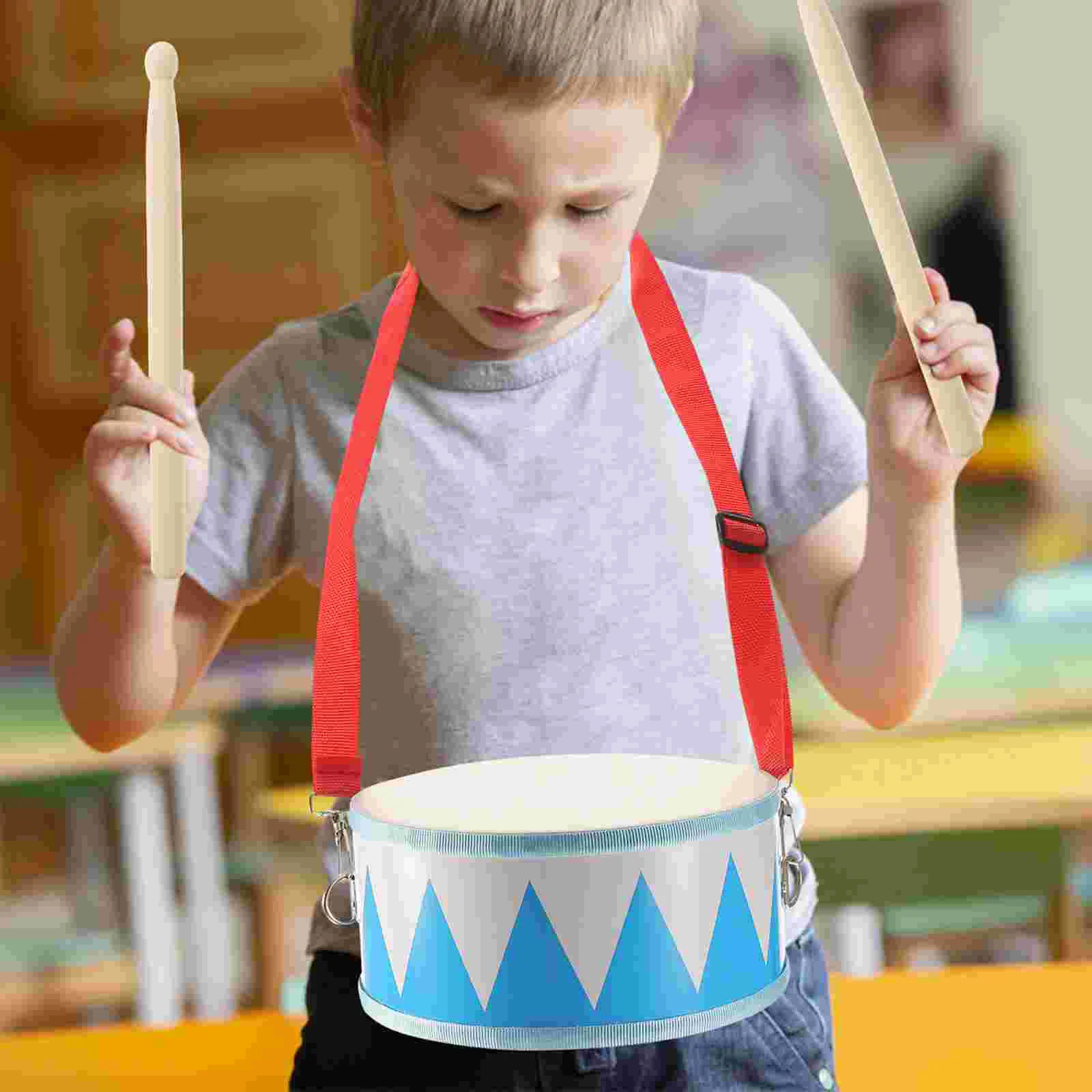 

Percussion Drum Childrens Toys For Toddlers Musical Instrument Snare for Kids Wooden Children's