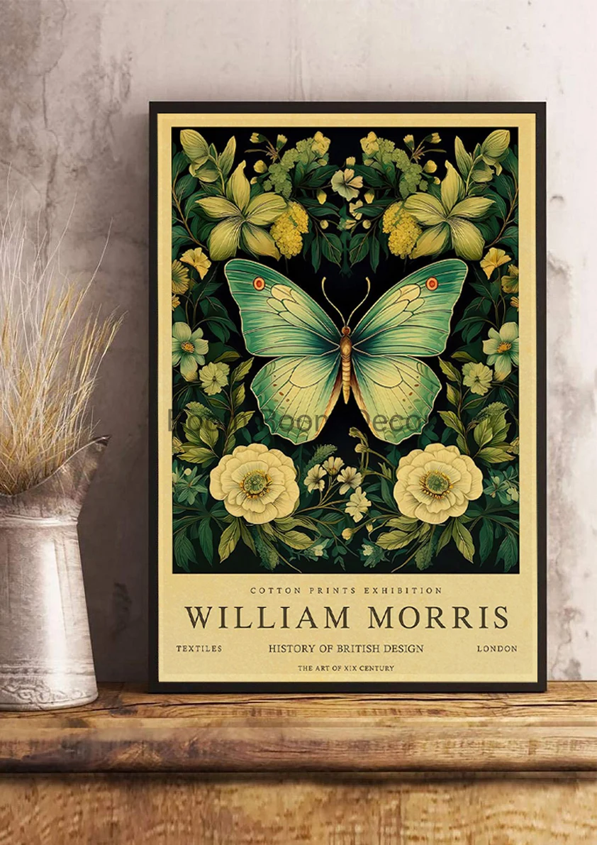 Vintage William Morris Aesthetic Canvas Art