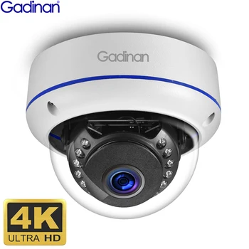 Gadinan 4K 8MP IP Camera Outdoor Audio POE H.265 Onvif Wide Angle 2.8mm Motion Detection Home Metal CCTV Surveillance Camera 1