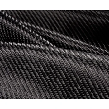 Tessuto In Fibra Di Carbonio 3K 200Gsm - Larghezza 20 Cm, Lunghezza 150 Cm, Nero