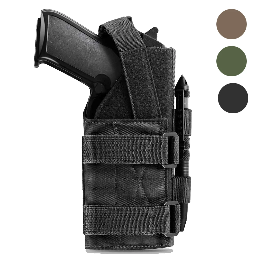 Funda táctica para pistola Molle, cinturón Universal para pistola Beretta  Revolver Glock 1911 17 92 96 Airsoft