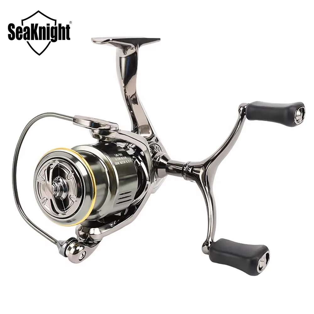 

2023 NEW SEAKNIGHT HES Spinning Fishing Reel Full Metal Body Drag 6KG Shallow Spool Ultra-Long Throwing Doulbe Handles Sea Reel