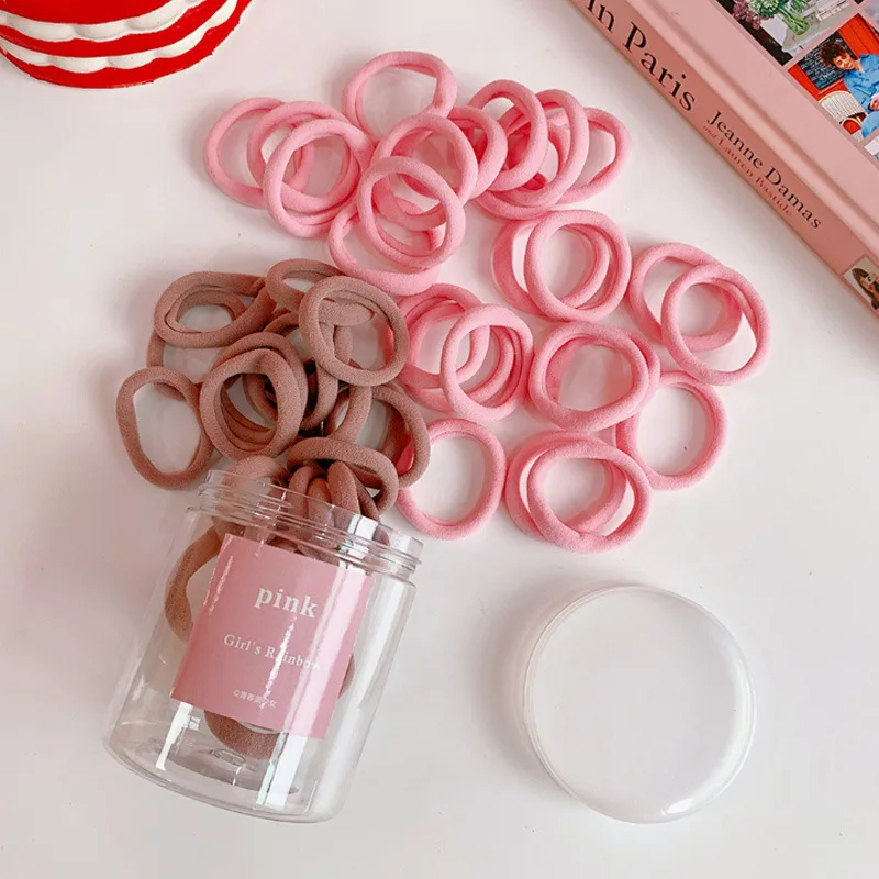 50pcs/lot Wholesale Girl's Candy Color Hair Tie With Box Kids S Ice Cream  Color Hairbands Cute Gum Lady's Cute Accessories - Hair Ties - AliExpress