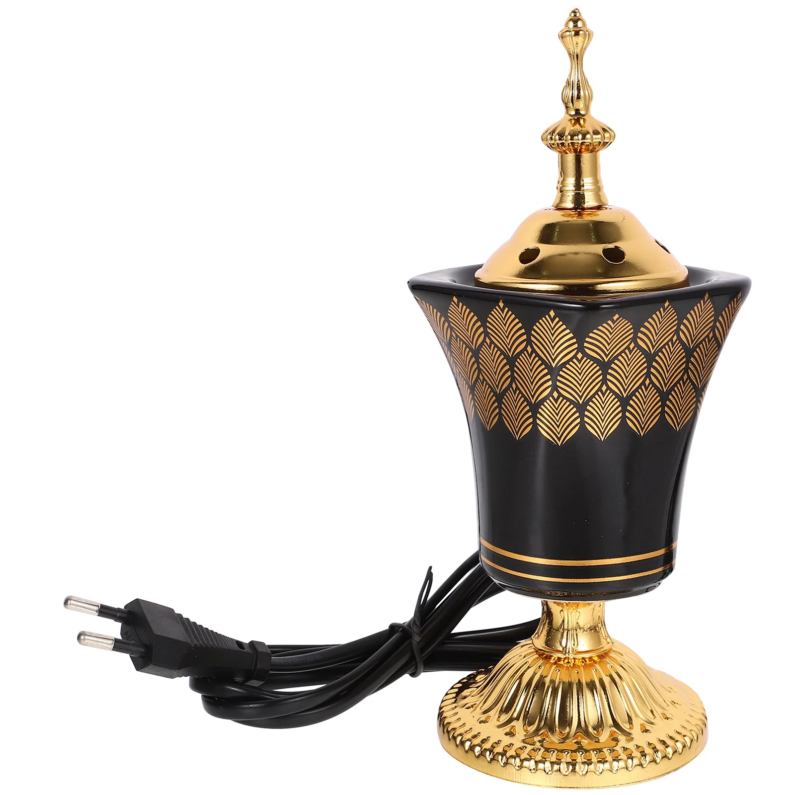 

Electric Ceramic Incense Burner Arabia Charcoal Bakhoor Censer Middle East Sandalwood Fragrance Stove Home Decoration US/EU Plug