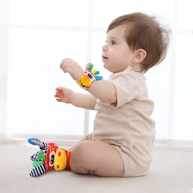 Sonajeros de animales de peluche para bebés, juguetes para recién nacidos, juegos de sonidos, accesorios para recién nacidos