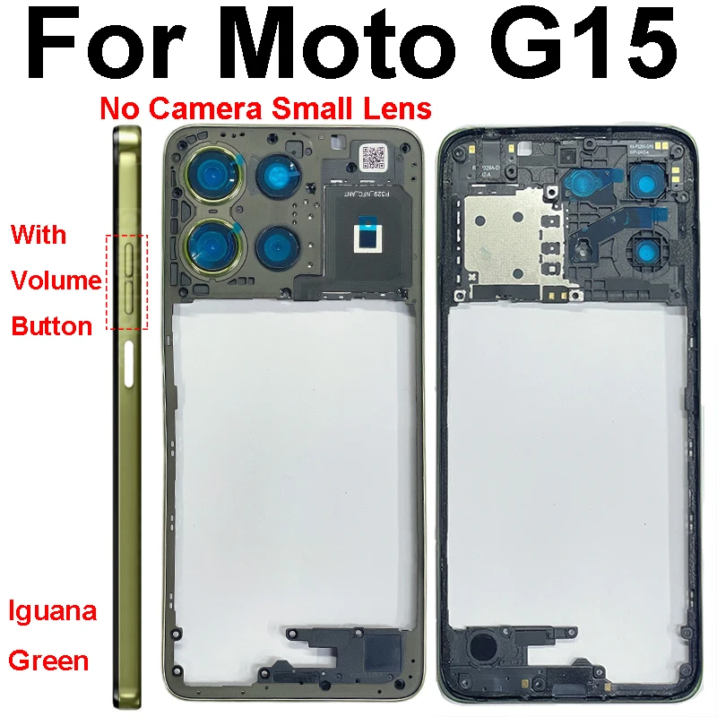 Motorola MOTO G15 G15 전원 중간 프레임 커버 베젤 교체 수리 부품 용 중간 프레임 커버