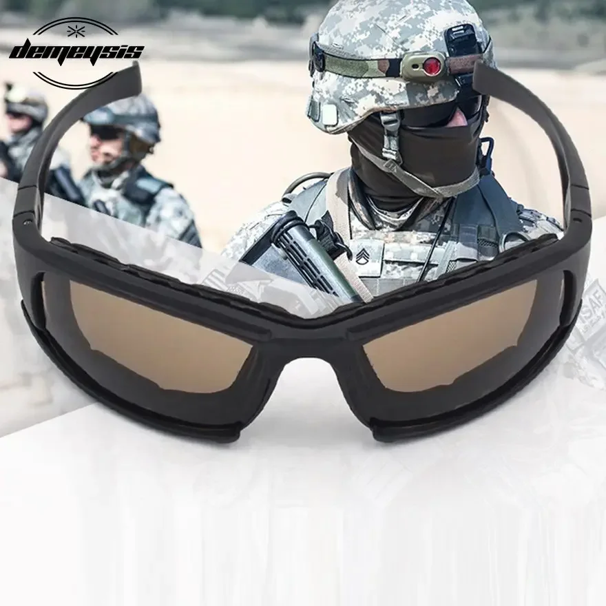 Photochromic Sunglasses Polarized Tactical Glasses 4 Lens Airsoft Goggles Shooting Glasses Motorcycle Hiking Goggles,safety goggles,polarized sports glasses,polarized glasses,tactical goggles,uv protection glasses,shooting glasses,polarized goggles,rock climbing glasses,pixel sunglasses