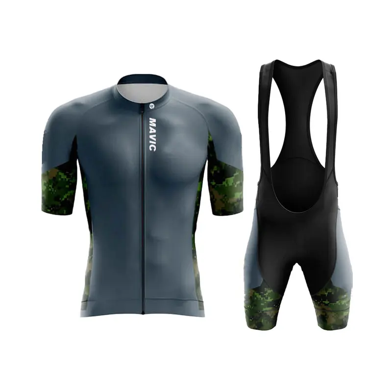 RX MAVIC-Bicycle Riding Set for Men, Short Sleeve, Road Bicycle, Breathable Cycling Set, Team Cycling Training Clothes, Summer 4