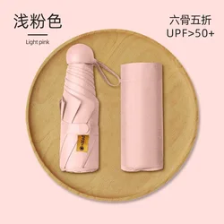 Ultralight UV - Protective Compact Travel Parasol - Iron (Pink)