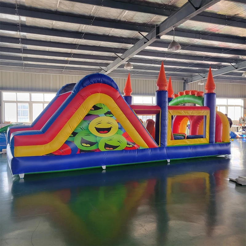 Fashionable Outdoor Entertainment Inflatable Slide Combos Inflatable Obstacle Course For Children