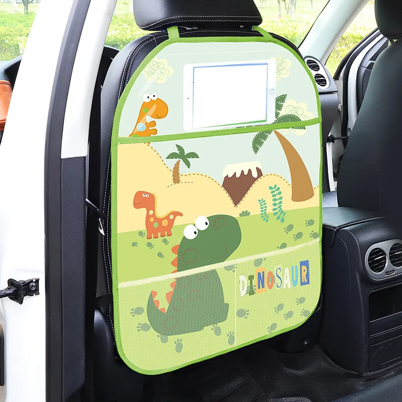 Cartoon Car Child Anti -kick Pad for Baby Child Kids Kick Mat Auto Care Seat Back Protector Case Cover Pad Atuo Storage Bag