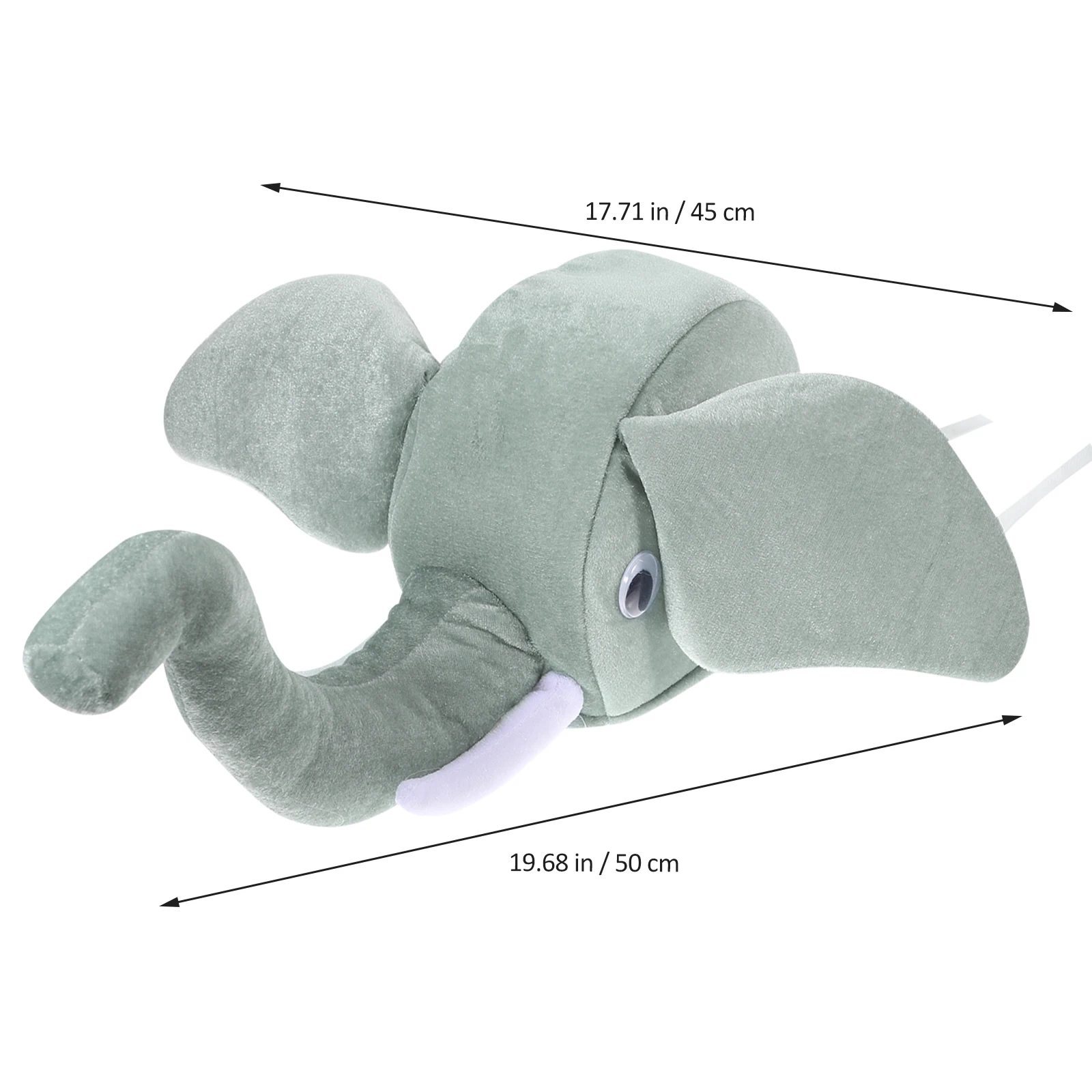 Elephant Shaped Hats Trunk Cap Cartoon Animal Plush Hat Children'S Performance Costume Props