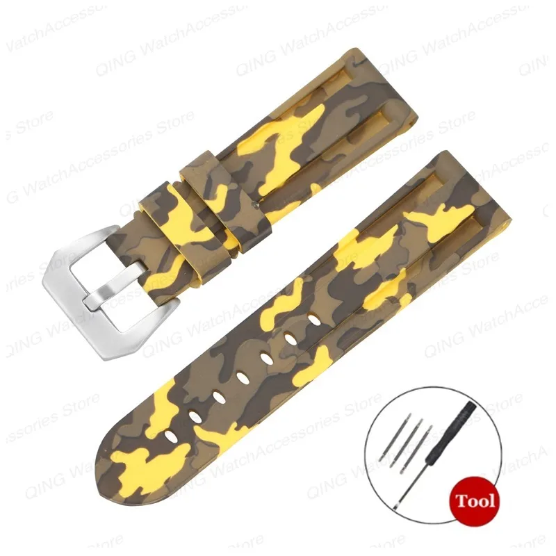 Versatile Silicone Sport Wristband - Rubber Bracelet Watch Strap for Men & Women, Multiple Widths Available