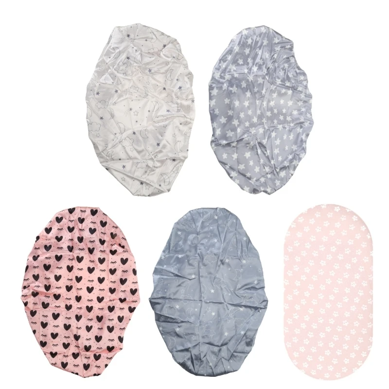 

Breathable Baby Bassinet Sheets Removable Fitted Bassinet Sheet Changing Mat Cover for Newborn Infant Crib Cradles