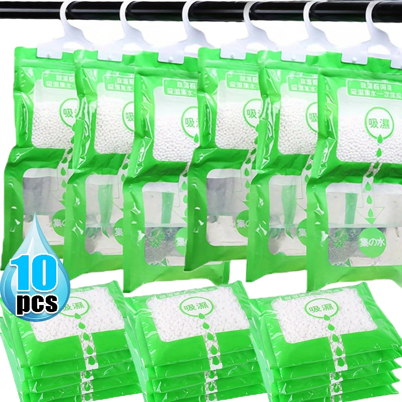 10/1Pcs Moisture Absorber Hanging Bags Closets Bedrooms Living Room Clothes Bedding Efficient Humidity Control Hygroscopic Bag