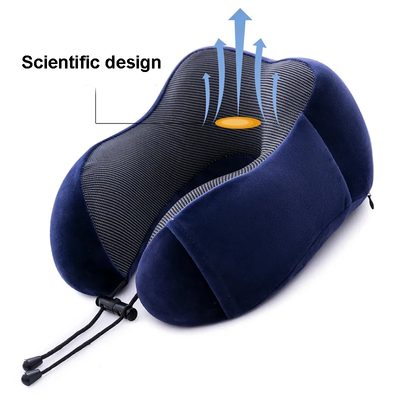 Soft U-shaped Memory Foam Neck Pillow Travel Pillow Massage Neck Pillow Sleeping Airplane Pillow Cervical Healthcare Bedding 3