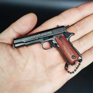 Mini portachiavi Gun Fidget Toy BERETTA 92F Bright Silver M1911 All Metal  Gun portachiavi pistola portatile Shell Ejection smontare - AliExpress